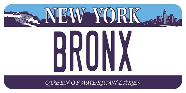 signs 4 fun NY Bronx Plate Large Sticker