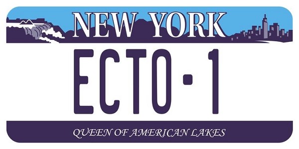 signs 4 fun NY ECTO-1 Plate Large Sticker