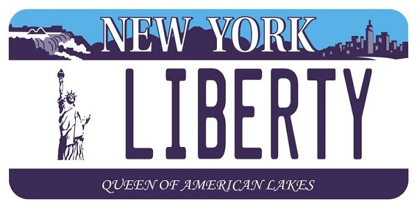 signs 4 fun NY Liberty Plate Large Sticker