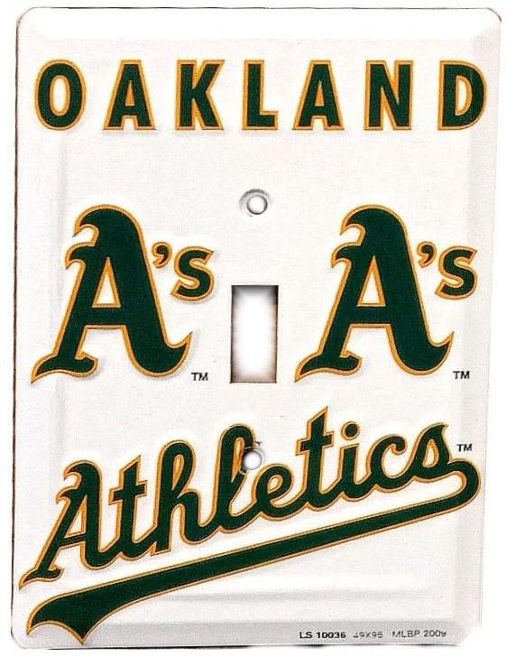 signs 4 fun Oakland A's Switch Plate