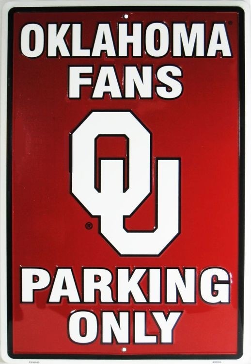 signs 4 fun Oklahoma Sooners Large Parking Sign