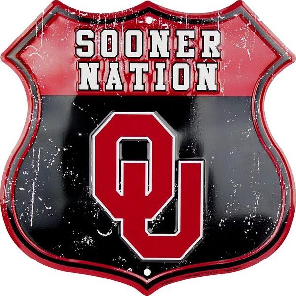 signs 4 fun Oklahoma Sooners Shield