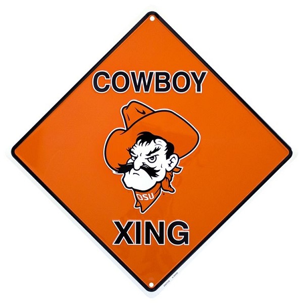 signs 4 fun Oklahoma State Cowboys Crossing Sign