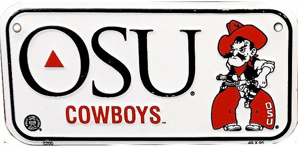 signs 4 fun Oklahoma State Cowboys II Bike Tag