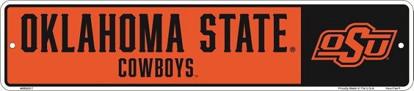 signs 4 fun Oklahoma State Small Street Sign