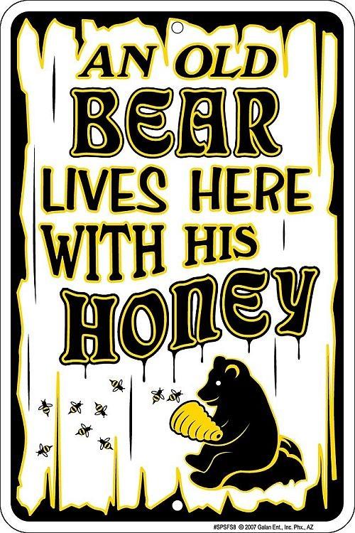 signs 4 fun Old Bears Live Here Sm. Parking Sign