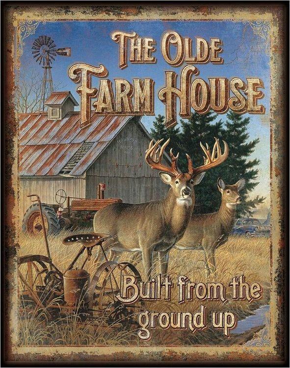 signs 4 fun Olde Farmhouse Metal Tin Sign