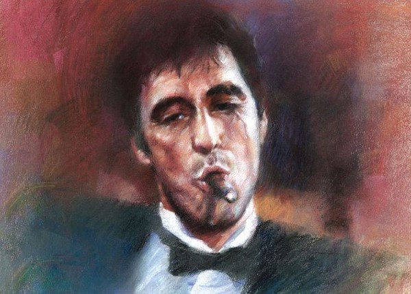 signs 4 fun Pacino with Cigar Magnet