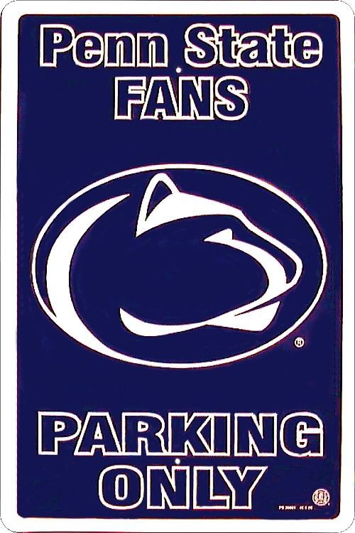 signs 4 fun Penn State Large Parking Sign
