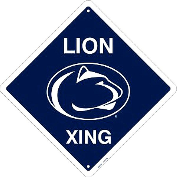 signs 4 fun Penn State Lion College Crossing Sign