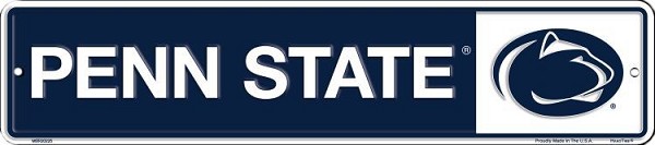 signs 4 fun Penn State Small Street Sign