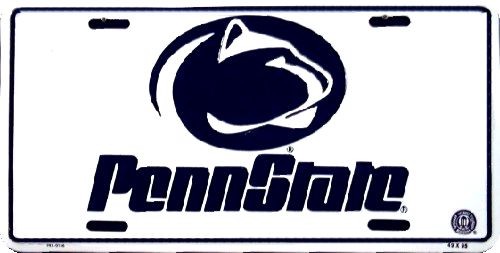 signs 4 fun Penn State Wht/Blk License Plate