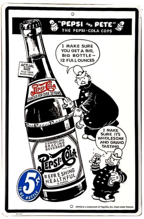 signs 4 fun Pepsi and Peete Large Parking Sign