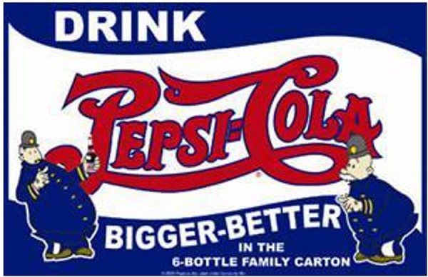 signs 4 fun Pepsi Blue Cops Metal Sign