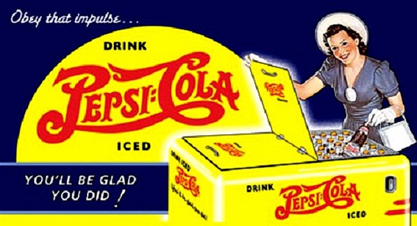 signs 4 fun Pepsi Impulse Cooler Metal Sign
