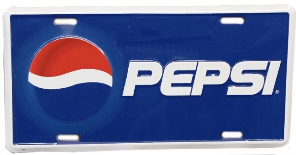 signs 4 fun Pepsi License Plate