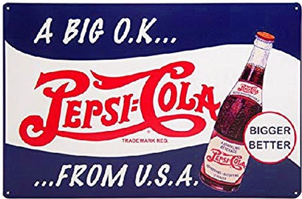 signs 4 fun Pepsi OK from USA Metal Sign
