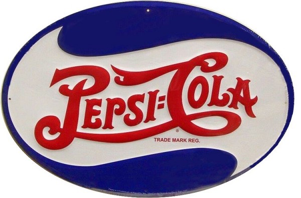 signs 4 fun Pepsi Oval Die Cut Sign