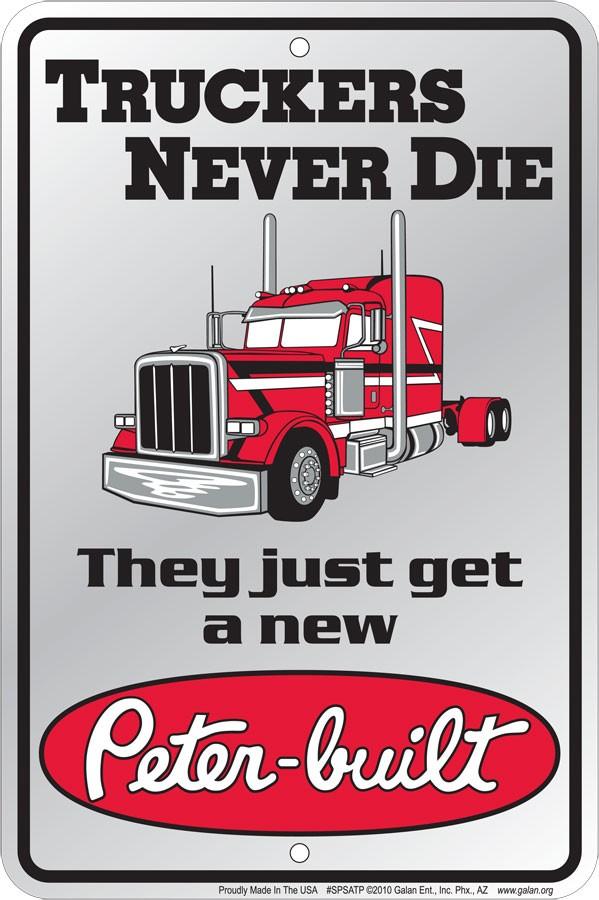 signs 4 fun Peter-Built Truck Sm. Parking Sign