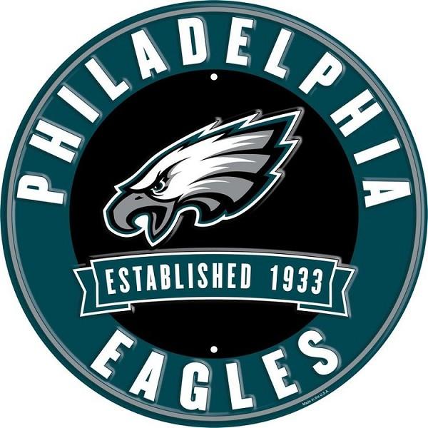 signs 4 fun Philadelphia Eagles 12 in Round Sign