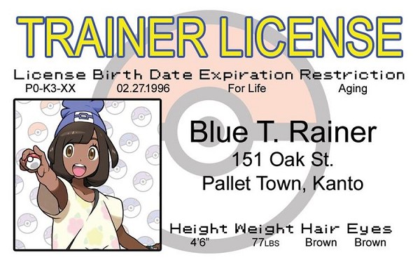 signs 4 fun Poke Trainer Girl ID