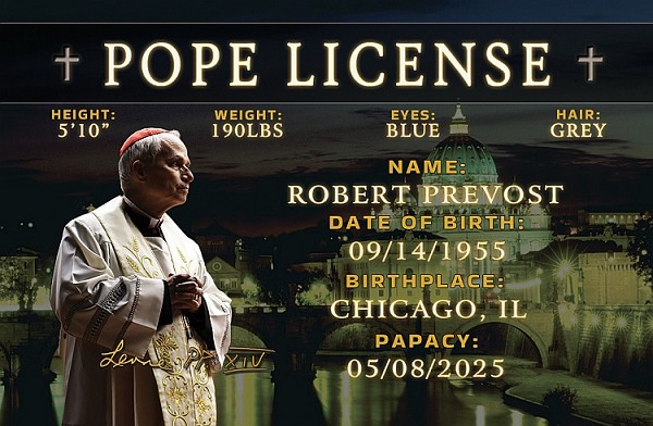 signs 4 fun Pope Leo XIV ID