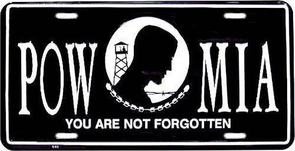 signs 4 fun POW/MIA License Plate