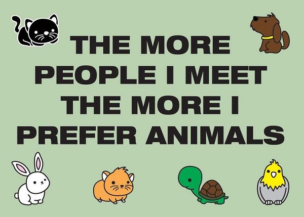 signs 4 fun Prefer Animals Magnet