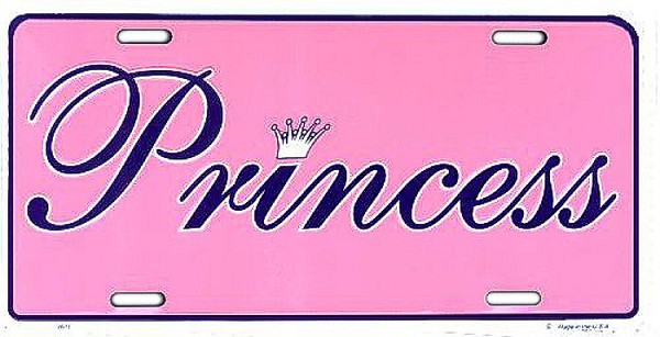 signs 4 fun Princess License Plate