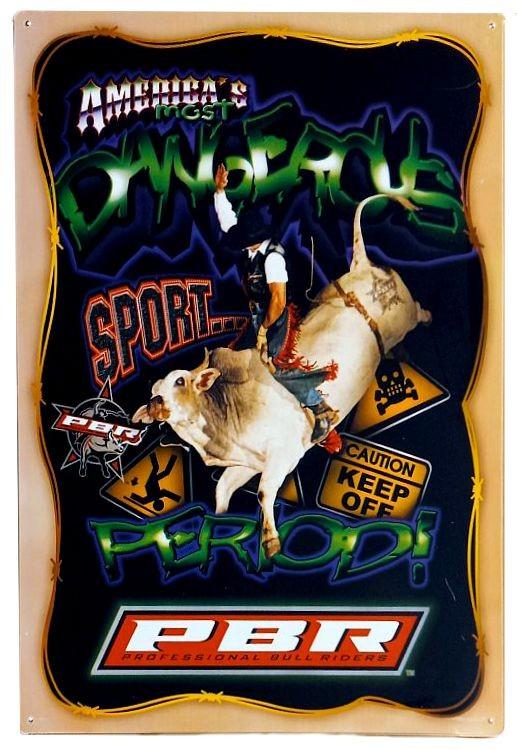 signs 4 fun Pro Bull Rider Metal Sign