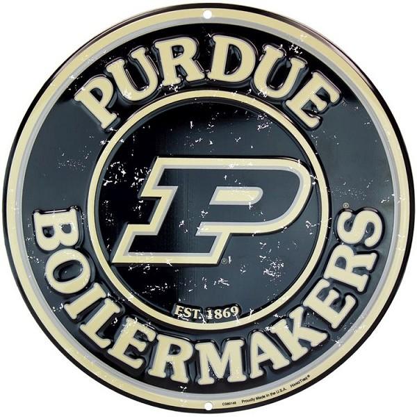 signs 4 fun Purdue Boilermakers Round Sign