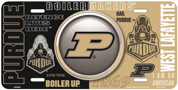 signs 4 fun Purdue Bullseye License Plate