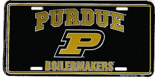 signs 4 fun Purdue University License Plate