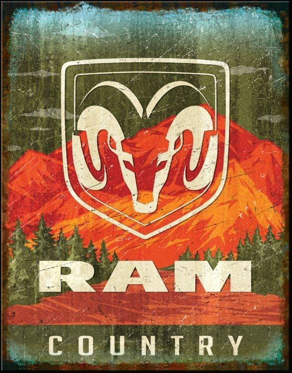 signs 4 fun Ram Country Metal Sign