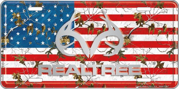signs 4 fun Realtree Logo Americana License Plate