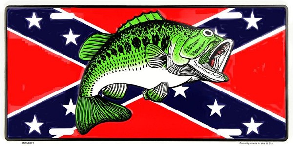 signs 4 fun Rebel Fish License Plate