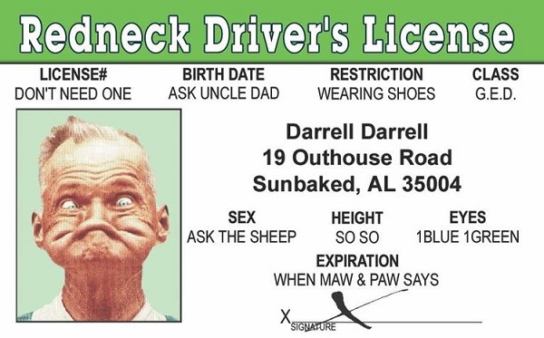 signs 4 fun Redneck ID