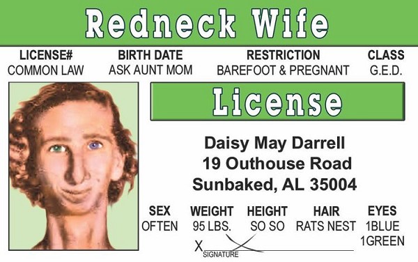 signs 4 fun Redneck Wife ID
