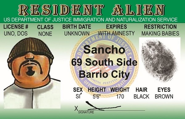 signs 4 fun Resident Alien ID