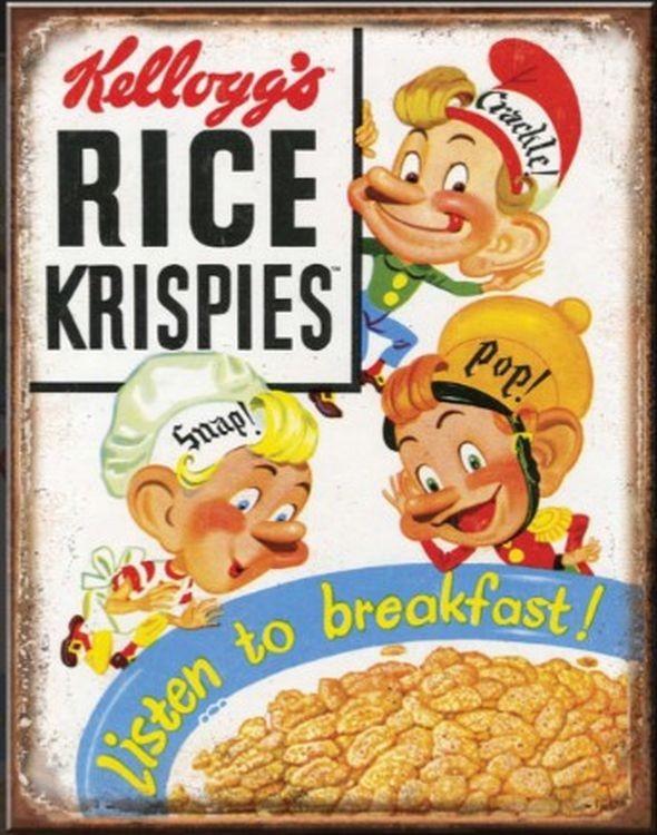 signs 4 fun Rice Krispies Listen Metal Sign