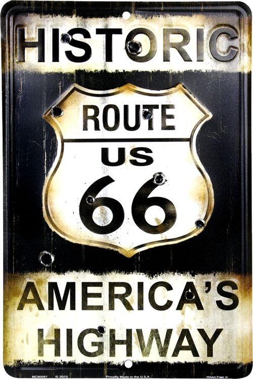 signs 4 fun Route 66 America's Hwy Sm. Parking Sign