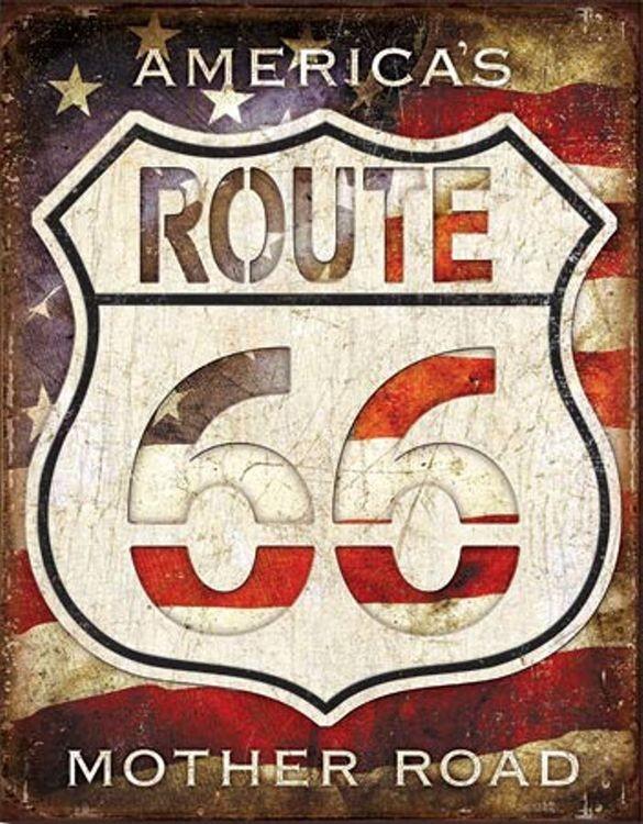 signs 4 fun Route 66 America's Metal Tin Sign
