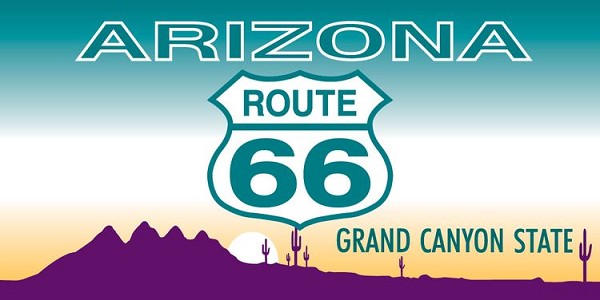 signs 4 fun Route 66 AZ Plate - Modern Sticker