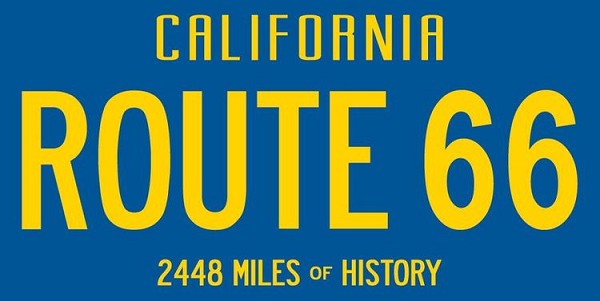 signs 4 fun Route 66 CA Plate Sticker