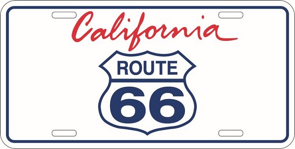 signs 4 fun Route 66 California License Plate