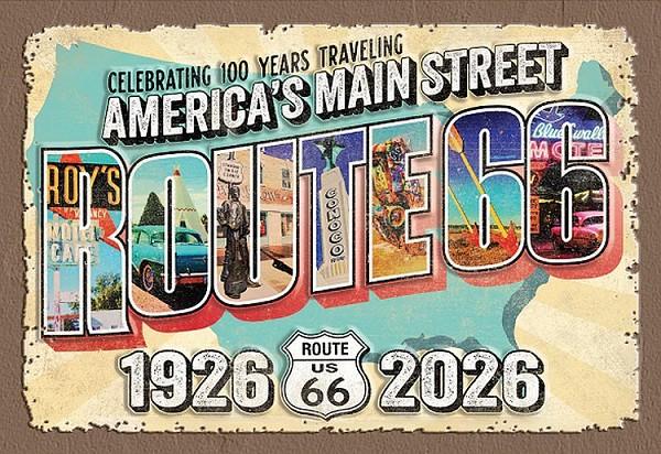 signs 4 fun Route 66 Centennial Magnet