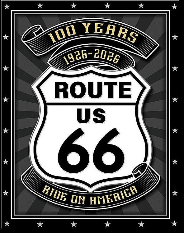 signs 4 fun ROUTE 66 Centennial Metal Sign