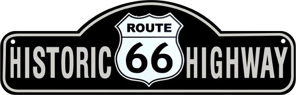 signs 4 fun Route 66 Die Cut Sign