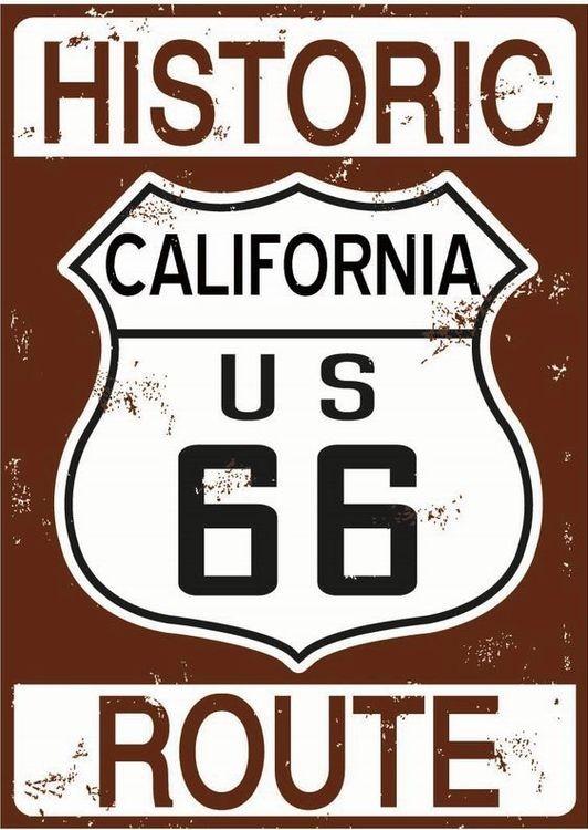signs 4 fun Route 66 Historic California Magnet