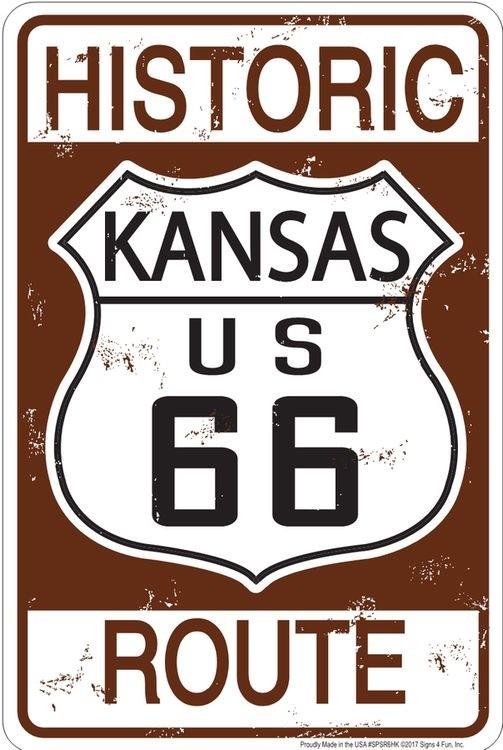signs 4 fun Route 66 Historic KS Sm. Parking Sign